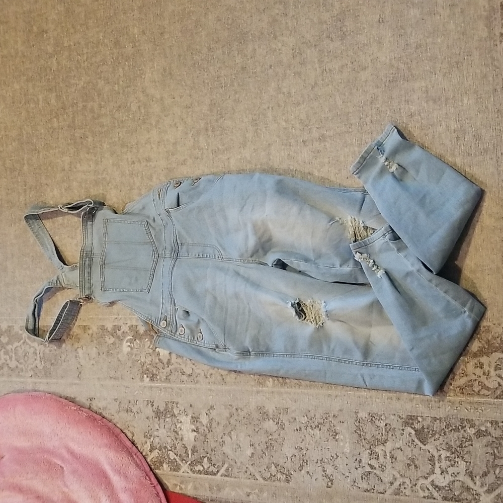 Light wash Overalls